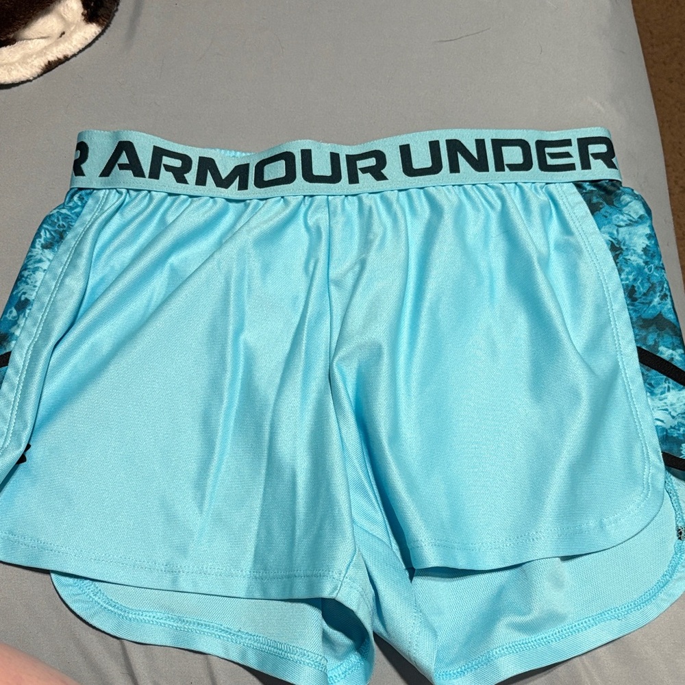 Under Armour Women's Light Blue Athletic Shorts